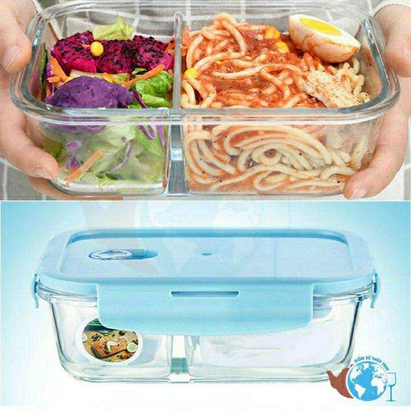 Giá sỉ hộp cơm thủy tinh 2 ngăn,3 ngăn