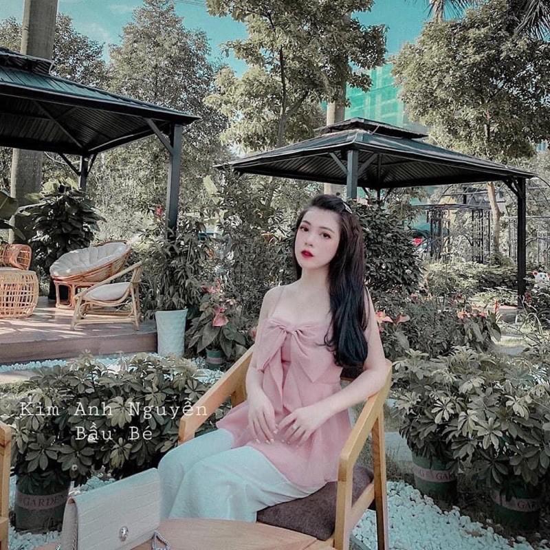Áo 2 dây chất Tơ Kính 2lớp
