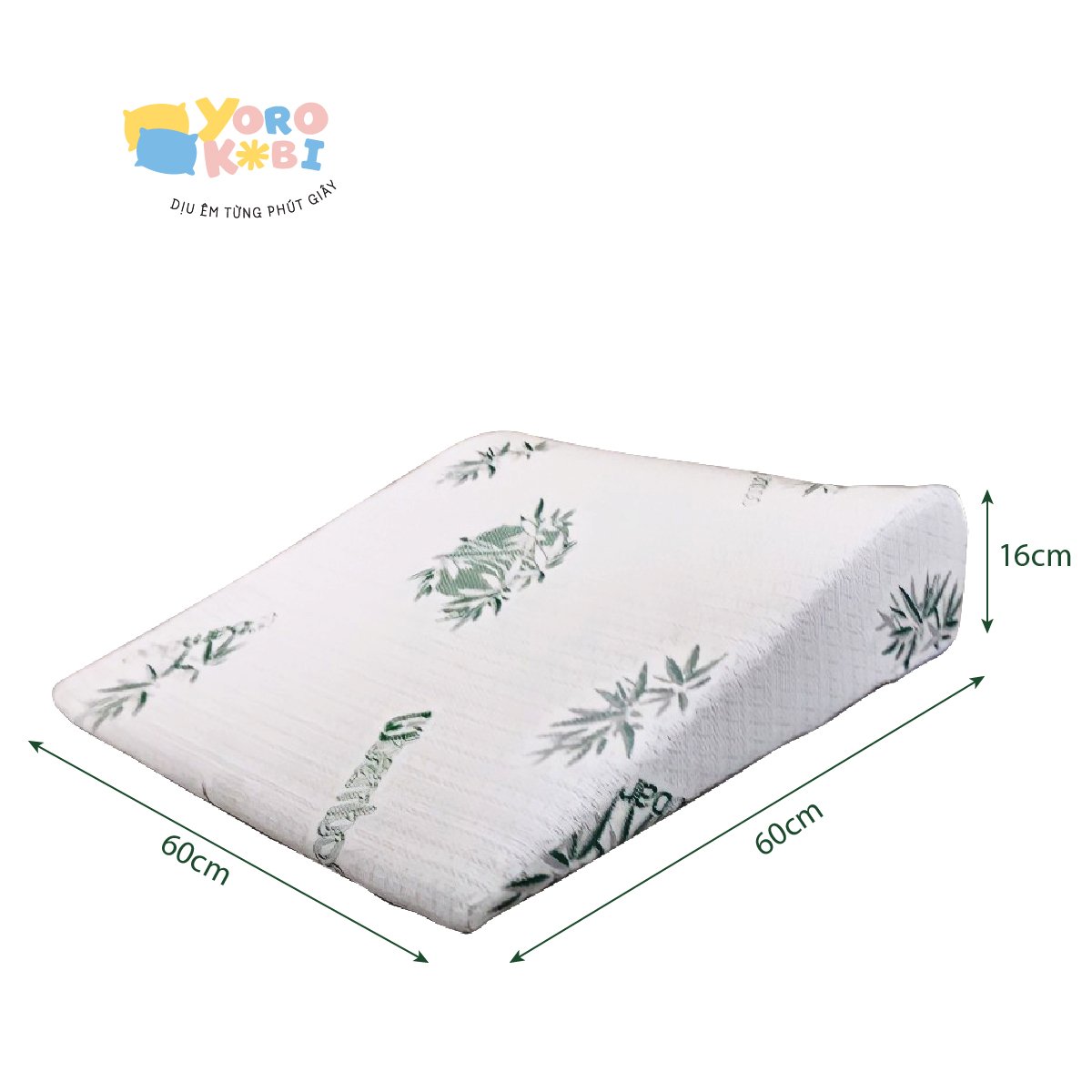 GỐI TRÀO NGƯỢC DẠ DÀY NGƯỜI LỚN YOROKOBI, KÍCH THƯỚC CAO 60*60*16CM (Bo tròn), THÍCH HỢP VỚI NGƯỜI BỊ TRÀO NGƯỢC ACID, Ợ CHUA, THOÁI HÓA CỘT SỐNG CỔ, HÀNG THƯƠNG HIỆU