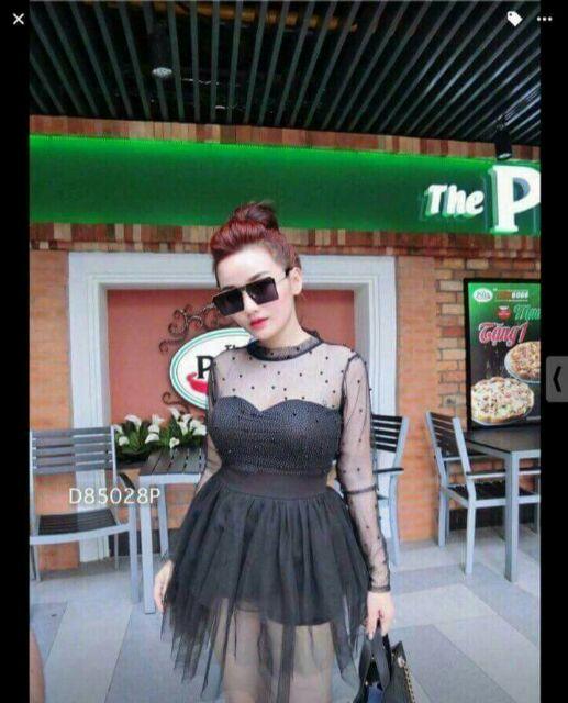 Đâm trân châu cổ lọ tùng lưới