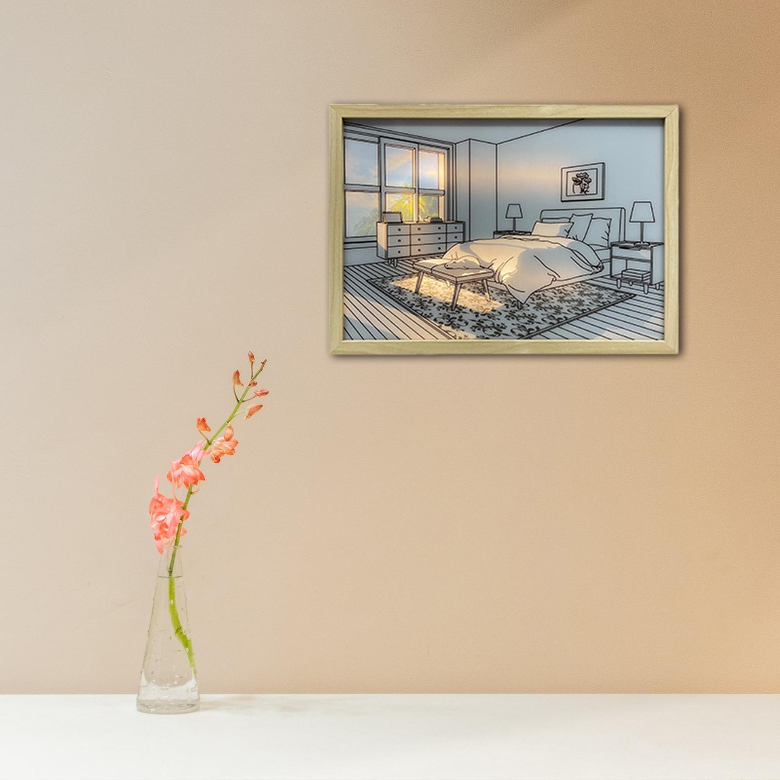 Light up Painting Wall Art Decor Picture Dimmable Lighting Painting Art