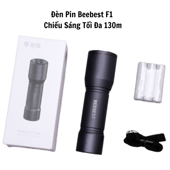 Đèn pin Sothing Beebest F1 tay cầm vỏ hợp kim, nhỏ gọn, phạm vi chiếu tối đa 130m- Hàng chính hãng