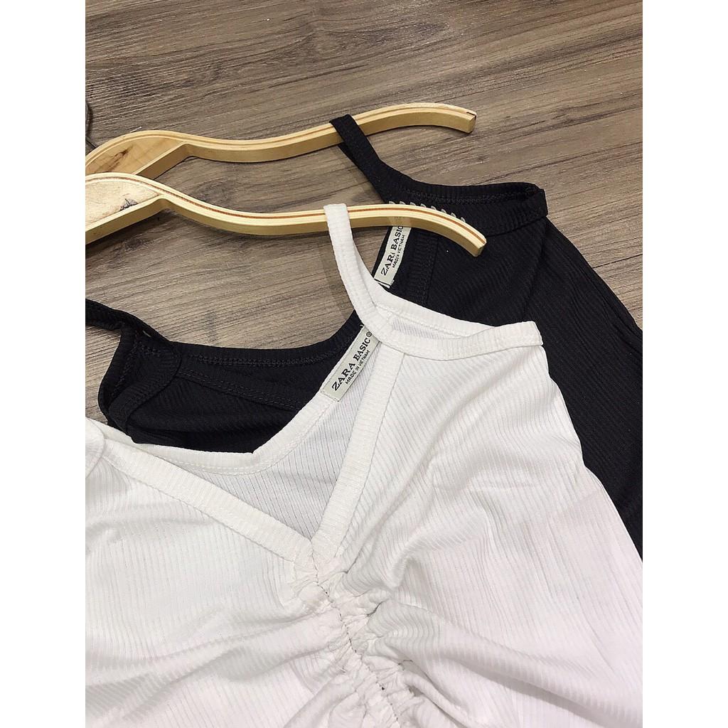 Áo Hai Dây Rút Ngực Croptop 20Charm