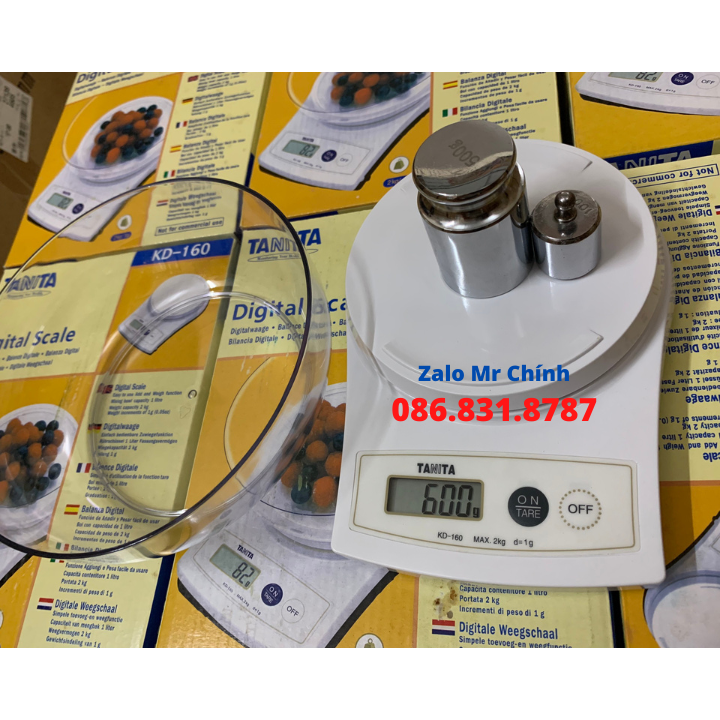 Cân Điện Tử Mini Nhà Bếp 2kg/1g TANITA KD160 JAPAN