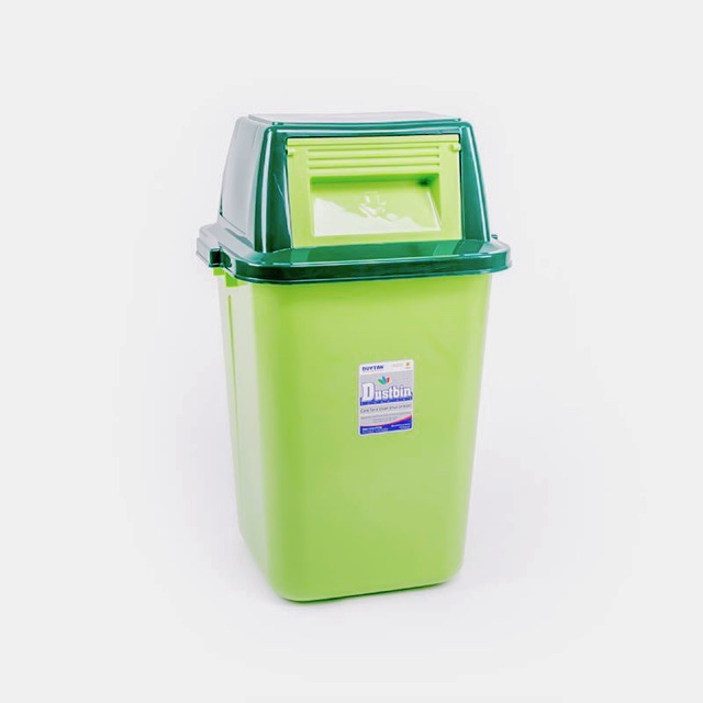 Thùng Rác Nắp Lật Lá Cây Nhựa Cao Cấp