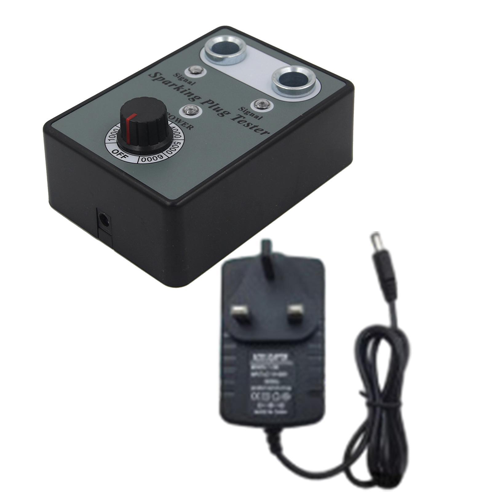 Car Spark Plug Tester Sparking Plug Tester Ignition Plug Analyzer Adjustable Double Hole Dual Hole Spark Plug Tester