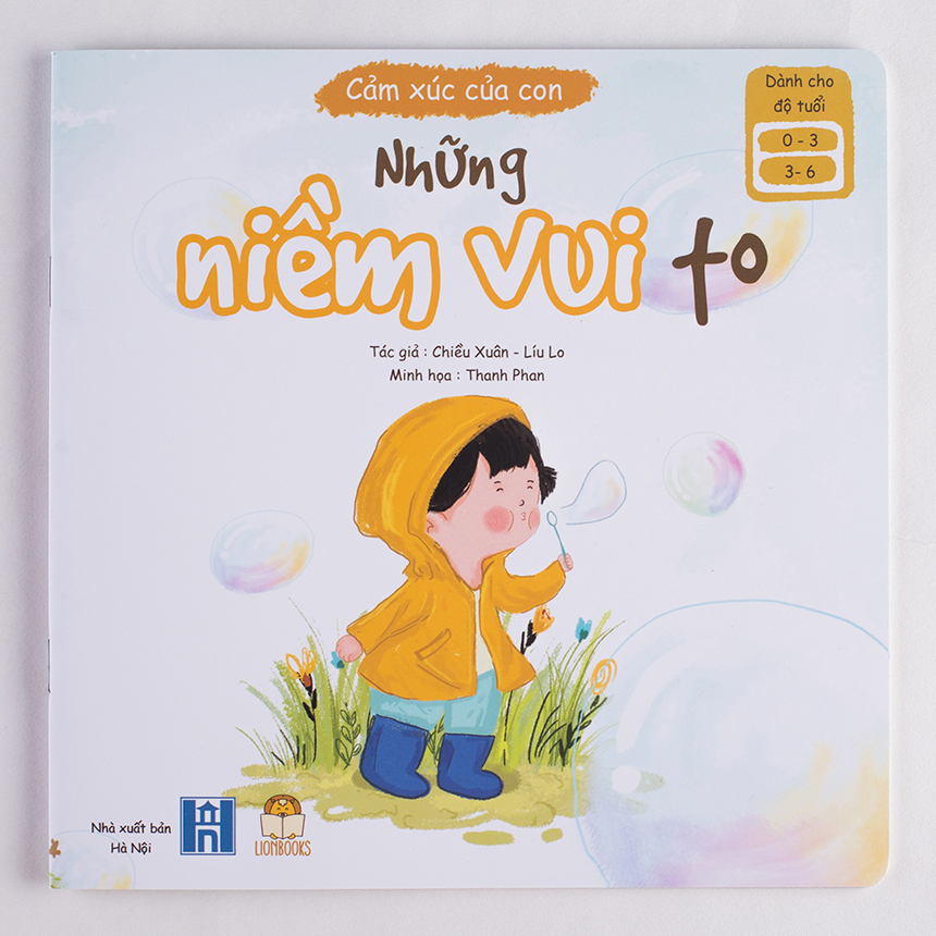 Sách thơ cho bé - Bộ Cảm Xúc Của Con (2 cuốn thơ + 2 cuốn kể chuyện) - Truyện tranh cho trẻ tập nói, mầm non 0-1-2-3-4-5-6 tuổi (Sách Đọc to giúp con gọi tên cảm xúc)