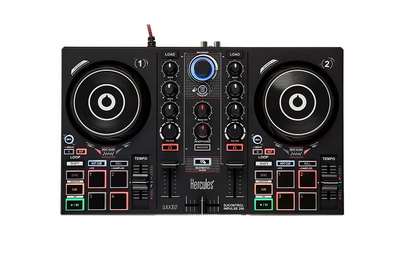 Trọn bộ thiết bị điều khiển bàn dj Hercules DJLearning Kit- Hàng Chính Hãng