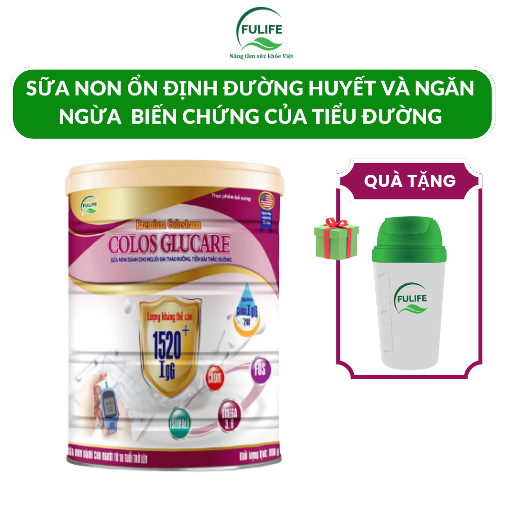 Sữa Non Dinh Dưỡng Cho Người Tiểu Đường Colos Glucare, Giúp Ổn Định Đường Huyết- Hộp 400g/800g