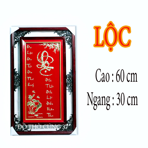Tranh chữ dát vàng 24k