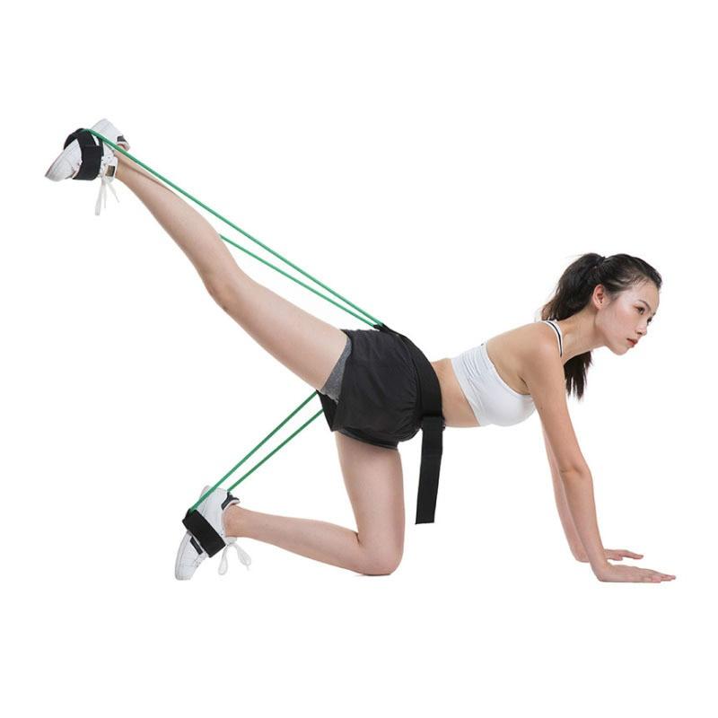 Fitness Booty Bands Bounce Trainer Elastic Pull Rope Squat Resistance Bands Adjust Waist Belt Leg Strength Agility Training