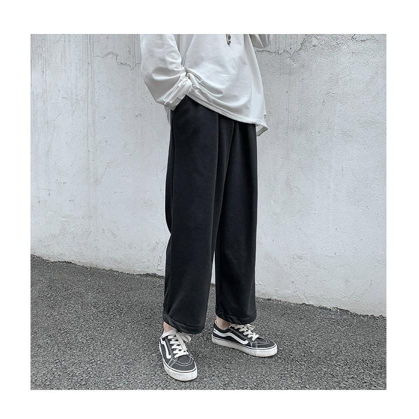 Quần nỉ nam nữ cạp chun bo gấu bigsize từ M đến 3XL, quần jogger unisex fullsize