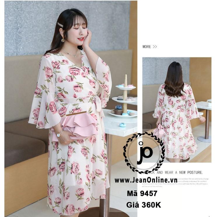 Bigsize Nữ - Đầm Voan Bông Nớ