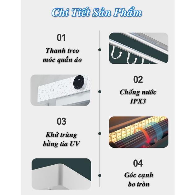 Giá Treo Khăn Thông Minh HL-HiEnd Towel Diệt Khuẩn UV (đạt chuẩn CE) - Home and Garden