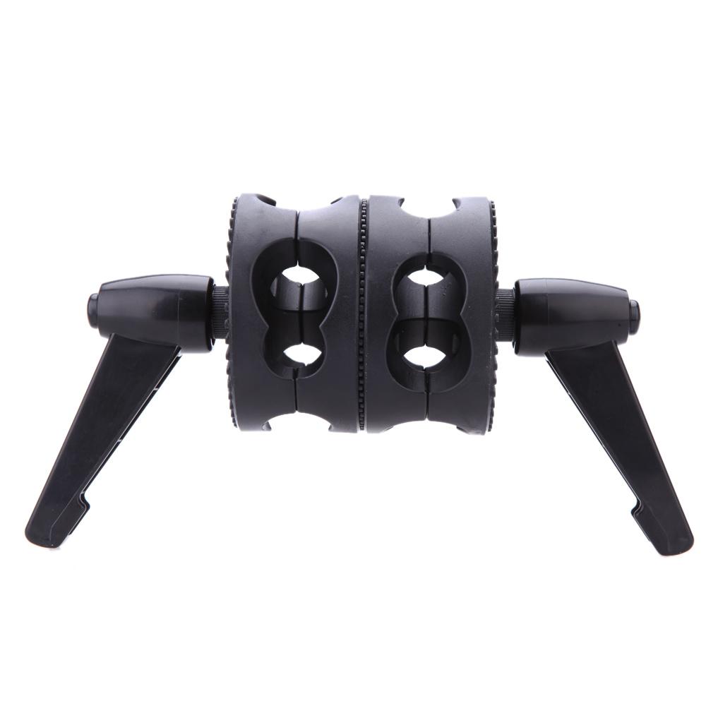 Kẹp đầu góc xoay kép cho Photo Studio Boom Arm Reflector Holder Stand