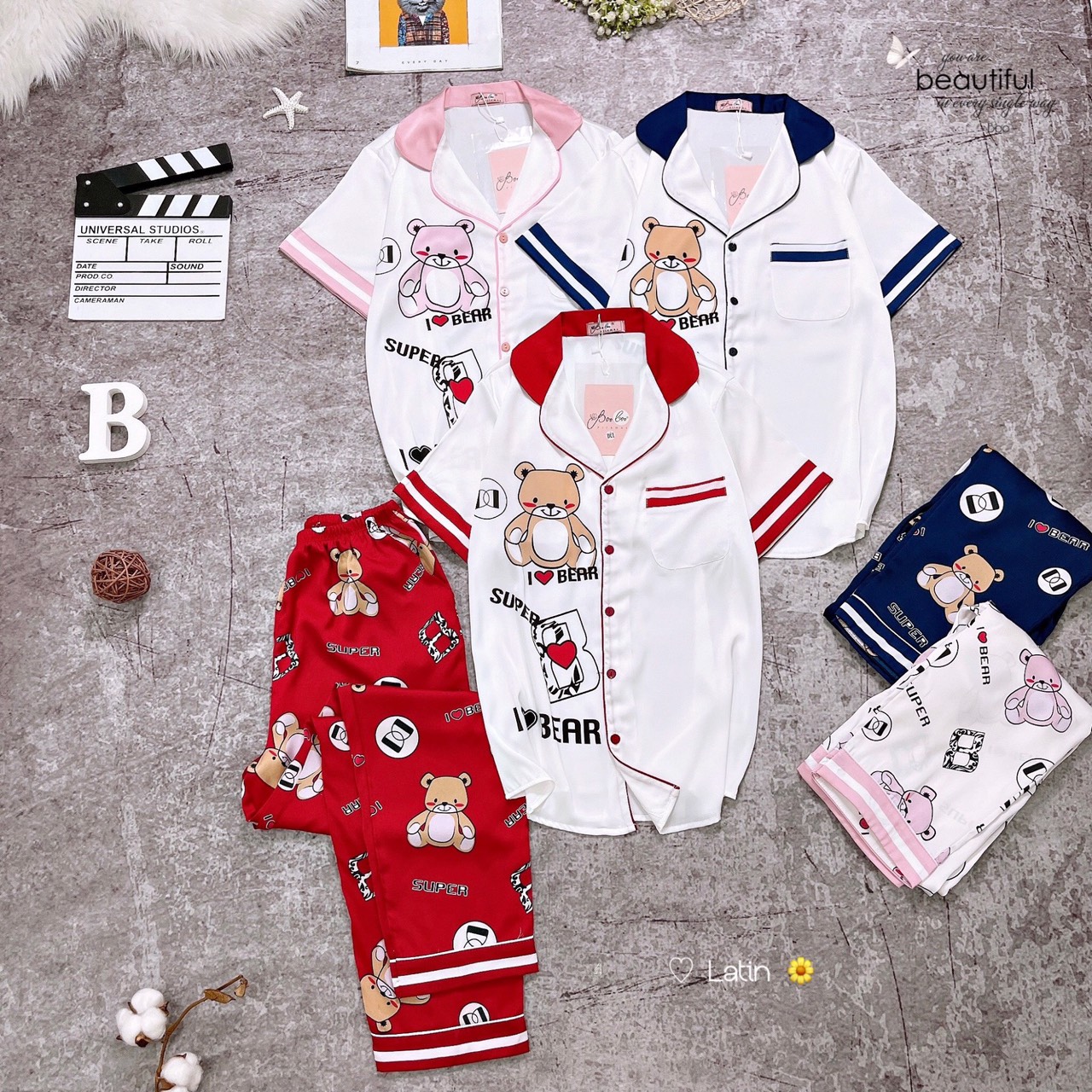 Pijama dài in hình kute