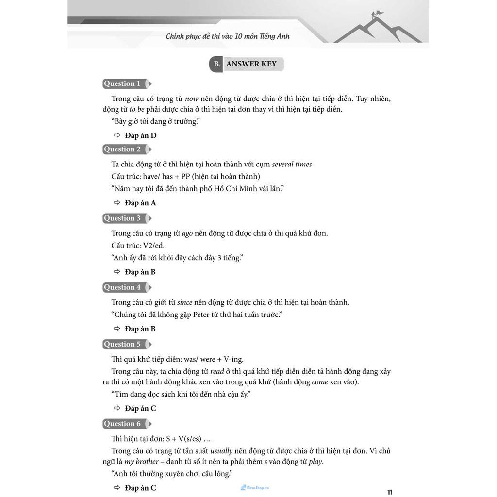 Sách - Chinh Phục Đề Thi Vào 10 Môn Tiếng Anh