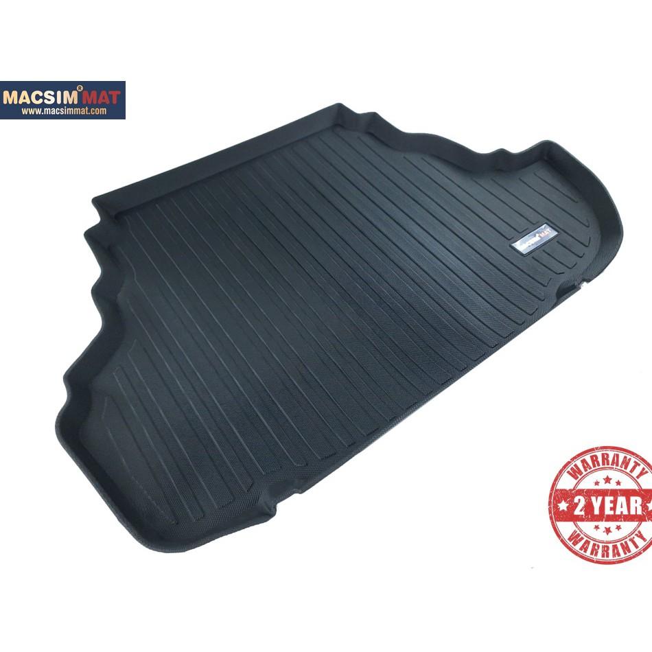 Thảm lót cốp xe ô tô Toyota Camry 2011-2017 nhãn hiệu Macsim chất liệu TPV cao cấp màu đen