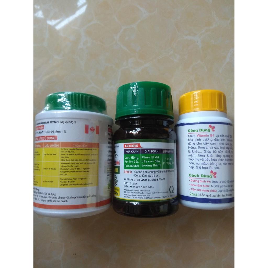 Bộ sản phẩm dưỡng cây chăm sóc cây mai, bông giấy  - 100ml/chai