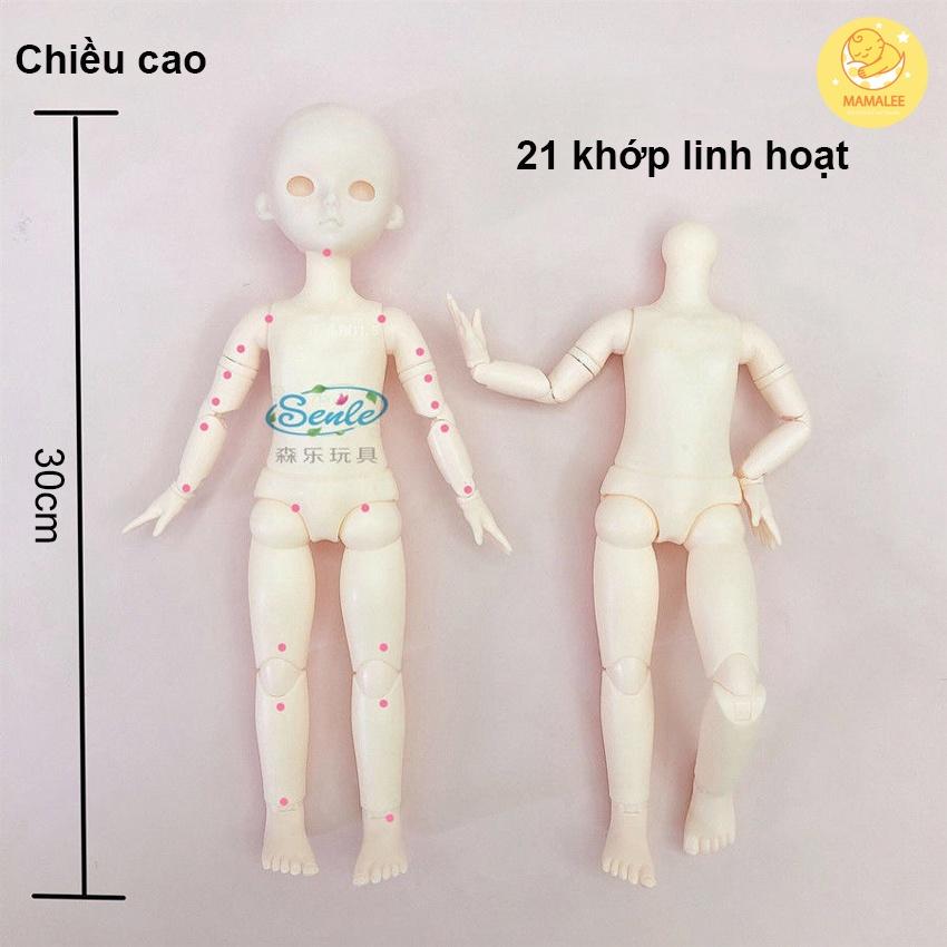 Búp Bê Barbie Xinh Xắn Cao 30cm Với 21 Khớp Linh Hoạt - Đồ Chơi Búp Bê Công Chúa Cho Bé Gái