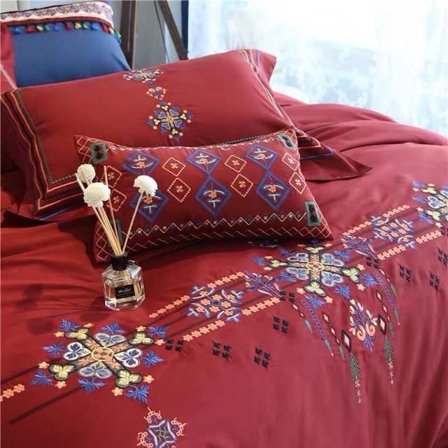 Set Lụa Cưới 6 Món Cao Cấp Hàng Nhập Khẩu Nguyên Set Dành Cho Mùa Cưới 2020