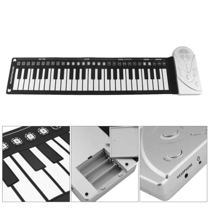 Đàn Piano Điện Tử Silicon Cuộn Dẻo 49 Phím Chống Thấm Nước