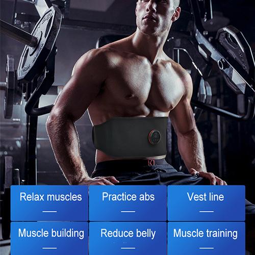 Các Nghị Sĩ Chip EMS 6 Bánh Răng Da PU Massage Giảm Béo Thắt Lưng Bụng USB Pin Lithium Giảm Cân Cơ Thể Xây Dựng Thiết Bị Tập Thể Dục