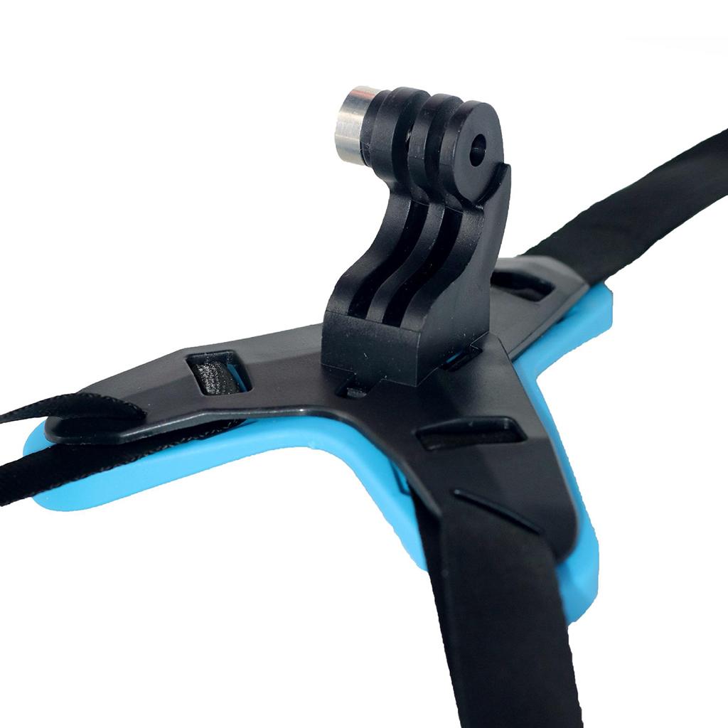 Plastic Helmet Chin Mount Holder For GoPro Hero 8/7/6/5 Sports Camera Blue