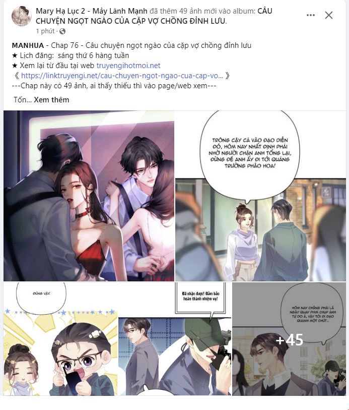 câu chuyện ngọt ngào của cặp vợ chồng đỉnh lưu chapter 76.1 2