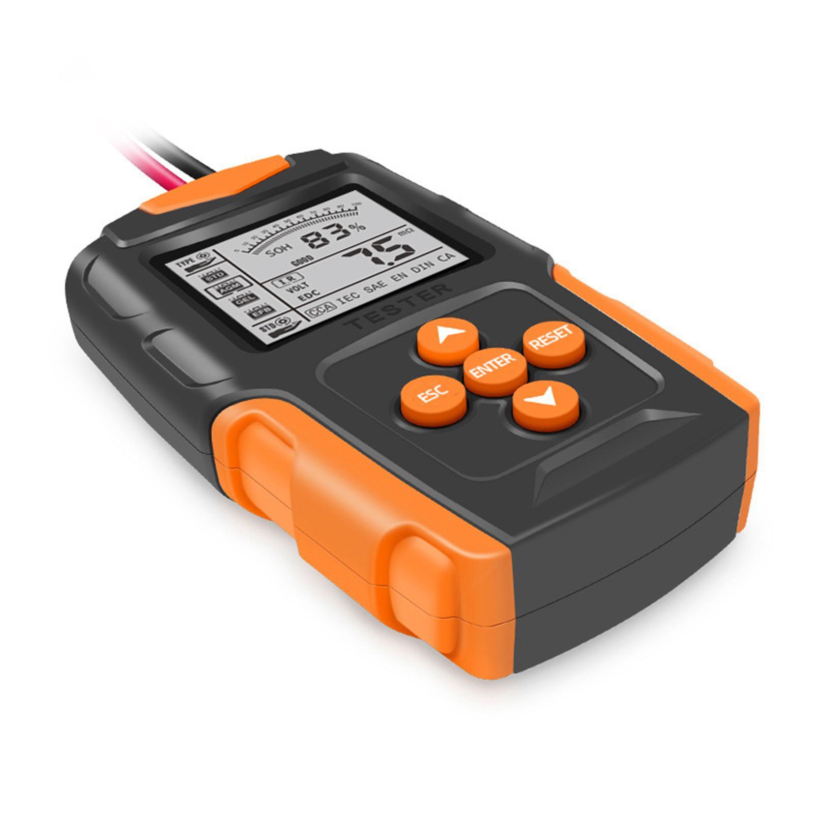Truck Car Battery Tester 12V 24V Battery Checker Easy to Operate LCD Display