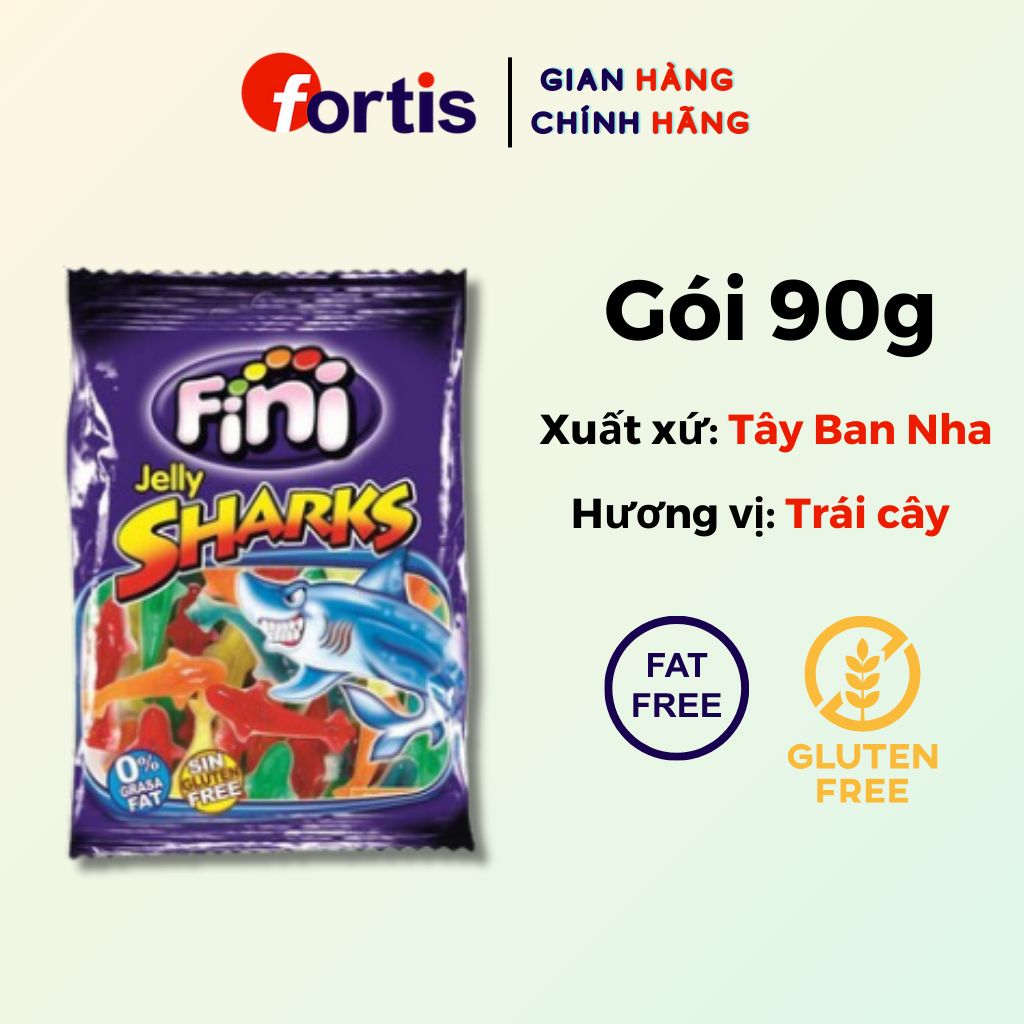 Kẹo dẻo Fini Jelly Sharks 90g