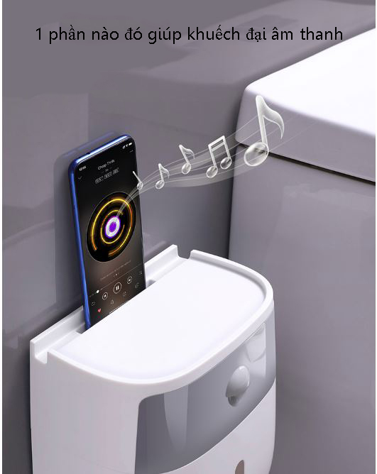 Hộp Đựng Giấy Vệ Sinh Đa Năng - 2 Tầng - Không Cần Khoan Tường - Hàng Cao Cấp - Giao Màu Ngẫu Nhiên