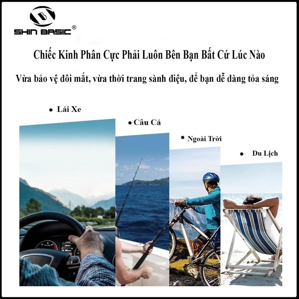 Kính Râm Phân Cực ShinBasic Thời Trang Nam Chống Tia UV, Ngày Lẫn Đêm, Cao Cấp GLASS02