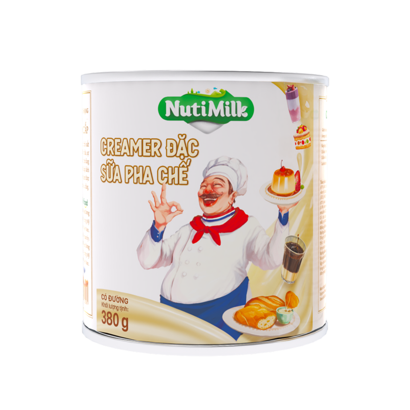 Combo 3 Lon Creamer đặc có đường Nuti Lon 380g CB3.SDL01TI NUTIFOOD