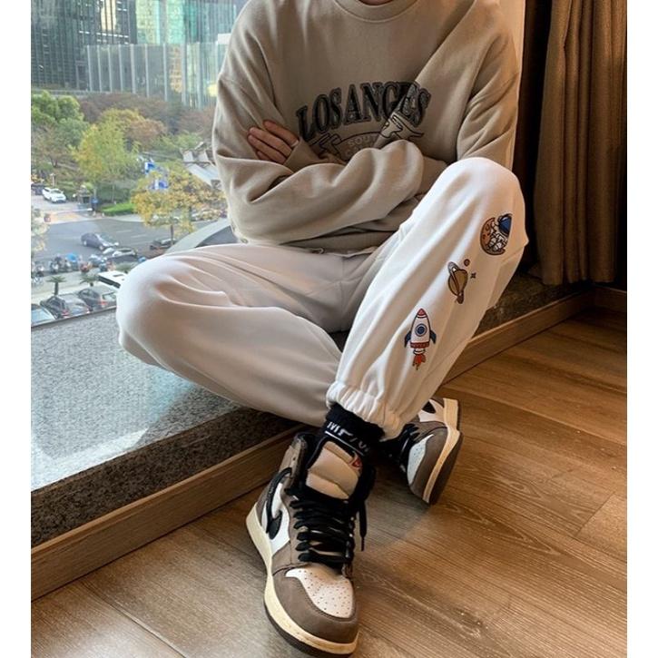 Quần Jogger Nỉ Thêu SPUN Ulzzang