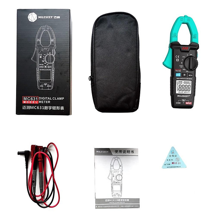 Mileseey Máy Đo Điện Áp/Ampe Kế/Ac631B Kỹ Thuật Số Màn Hình Kỹ Thuật Số Mileseey MC631A MC631B 6000 Đơn Vị Không Tiếp Xúc