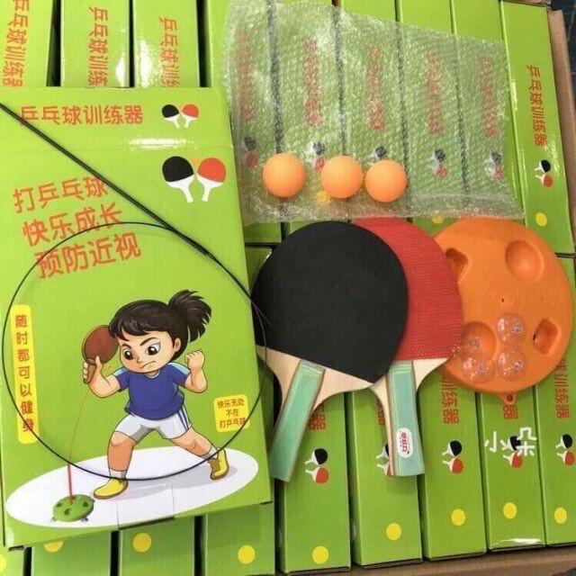 BÓNG BÀN PHẢN XẠ 2 LOẠI VỢT GỖ