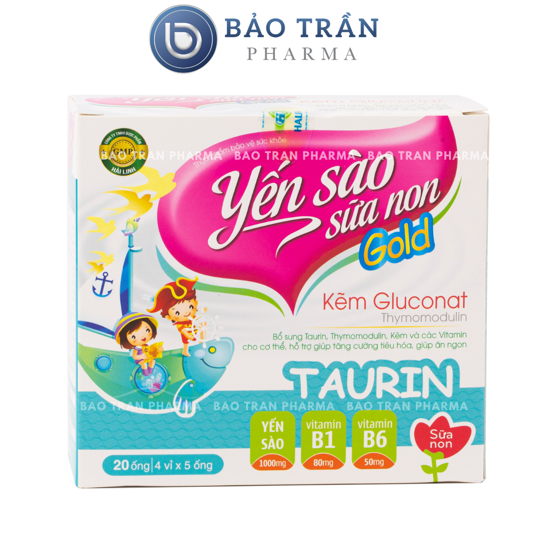 Yến sào sữa non hỗ trợ tăng sức đề kháng, giúp trẻ ăn ngon, hỗ trợ tiêu hoá tốt, bồi bổ sức khoẻ (Hộp /20 ống)