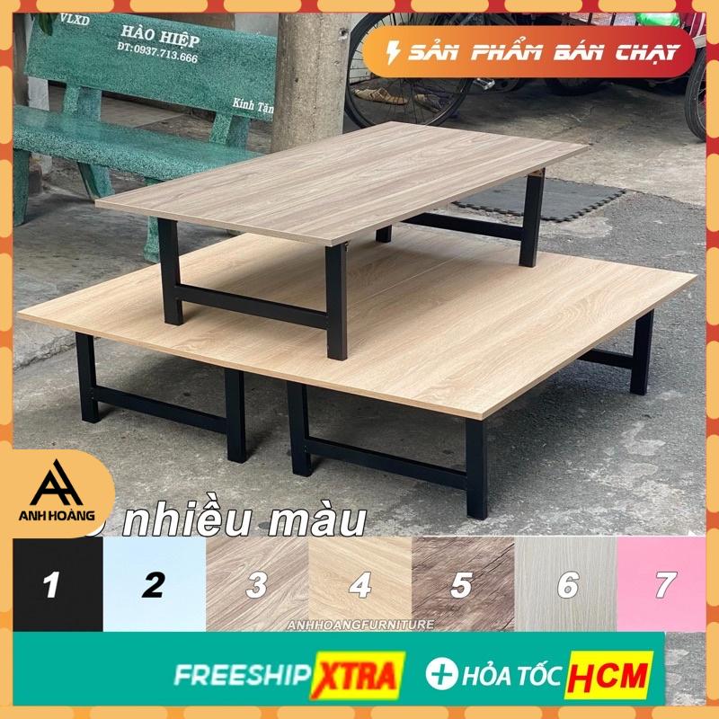 Bàn gỗ thấp ngồi bệt nhật chân gấp gọn gỗ MDF phủ Melamine chống ẩm chống trầy xước mới