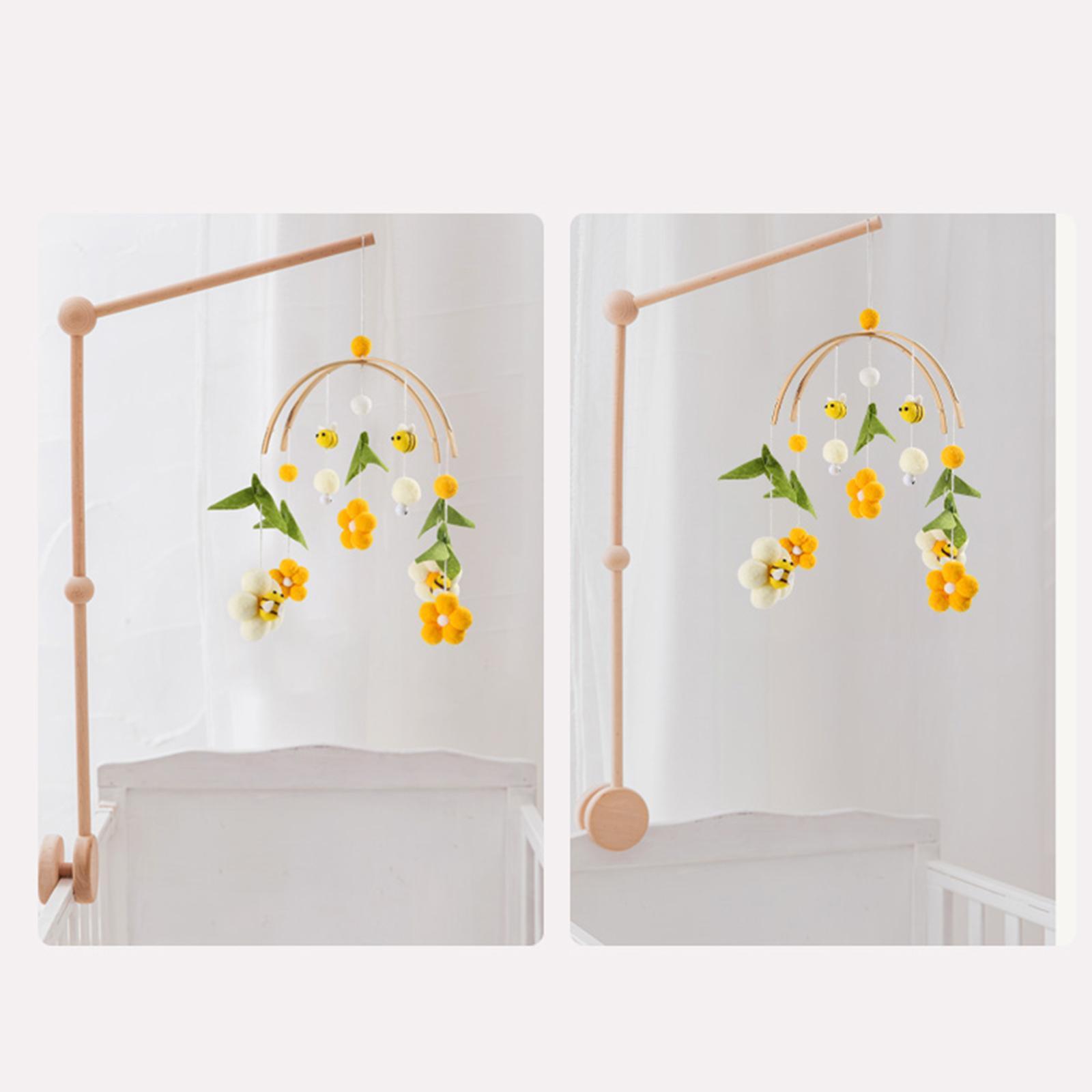 Musical Crib Mobile Bed Toy Rattle Activity Toy for Stroller Pram Gifts