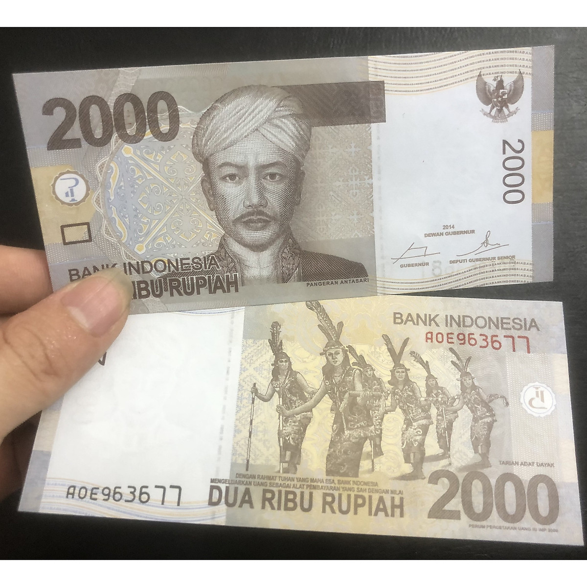 Tiền sưu tầm, 2000 Rupiah Indonesia - Tiền mới keng 100% - Tặng túi nilon bảo quản