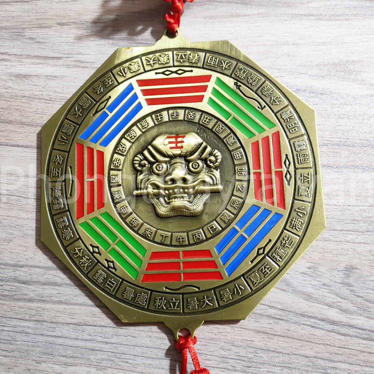 Gương Bát quái Hổ phù Đồng 15cm