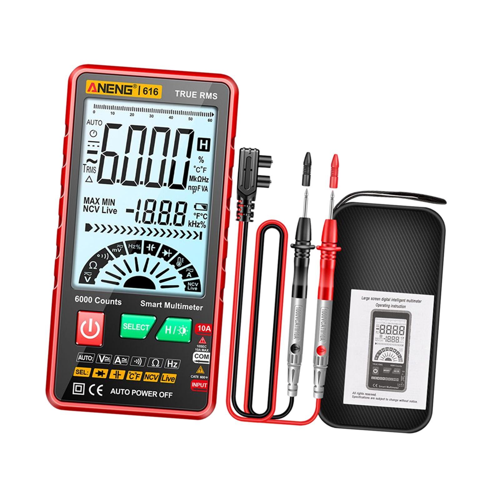 Digital Tester High Precision Transistor capacitors probe 6000 Counts