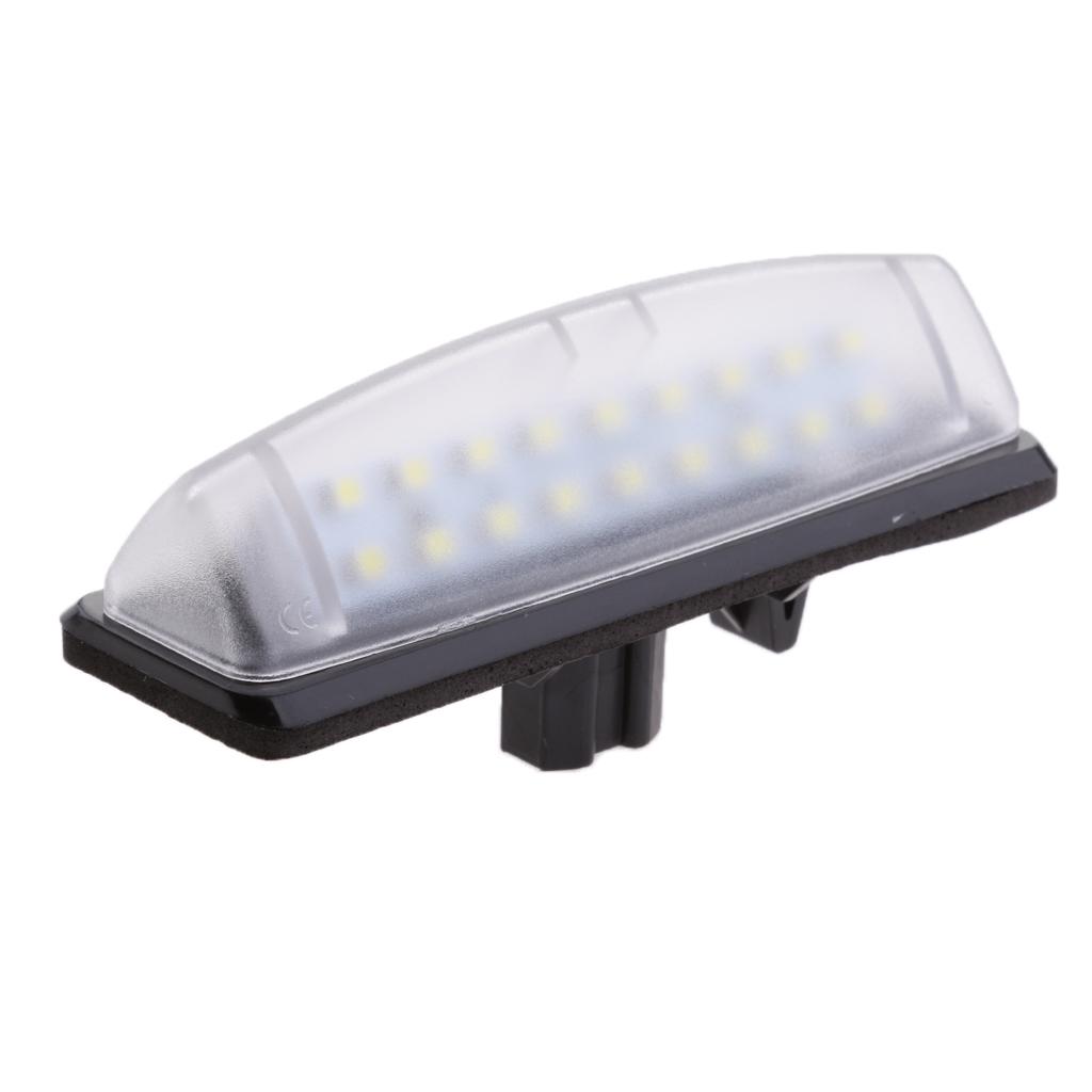 1 Pair Number License Plate LED Light Lamp For Toyota Camry Prius Lexus