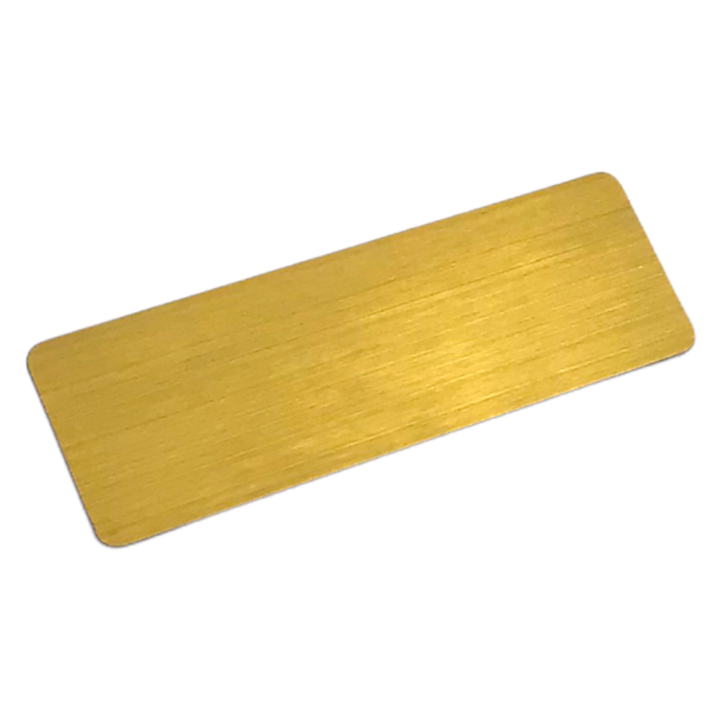 Phôi thẻ tên inox Enter BT048 60x20mm vàng xước K004A - Bịch