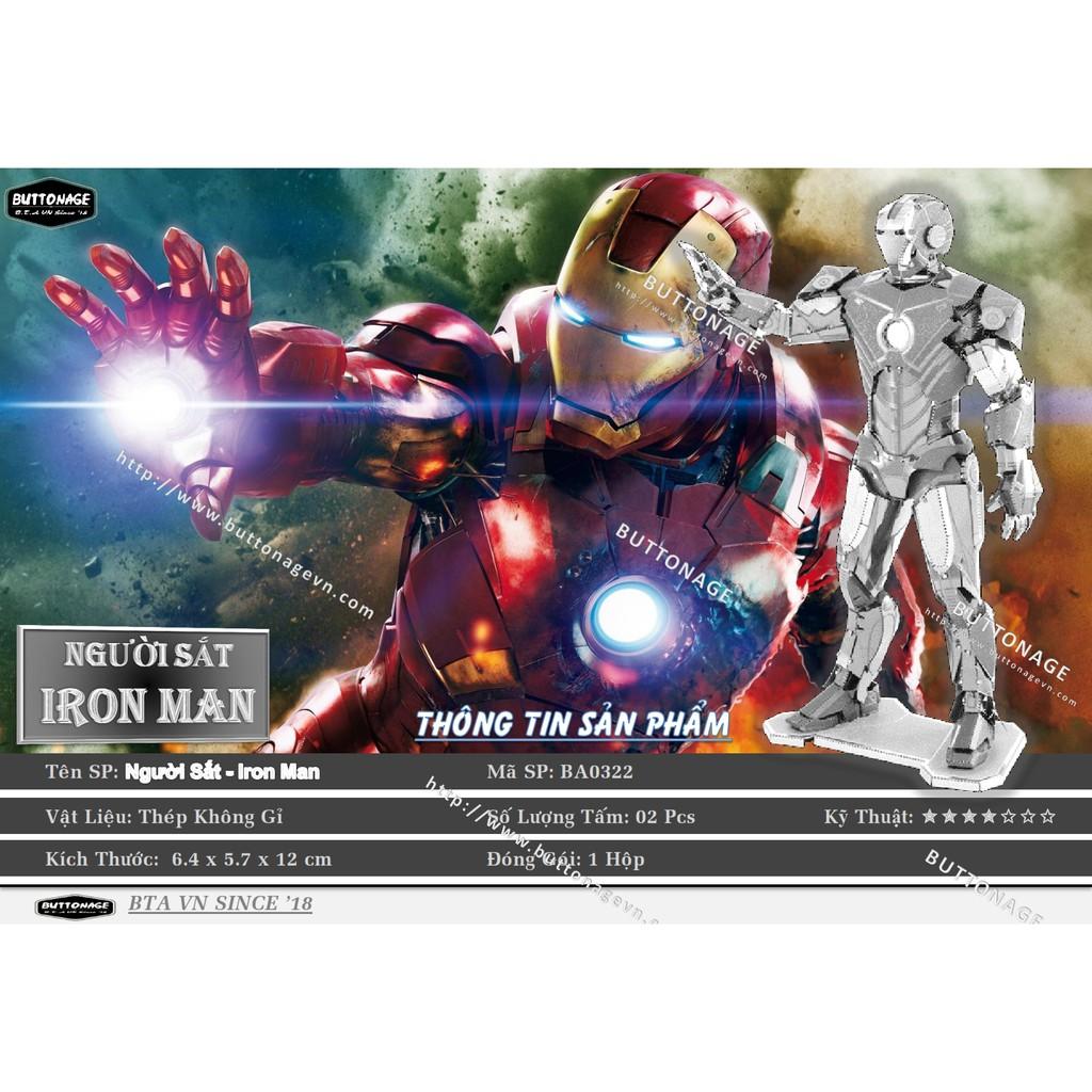 Mô Hình Lắp Ráp 3d Người Sắt - Iron Man