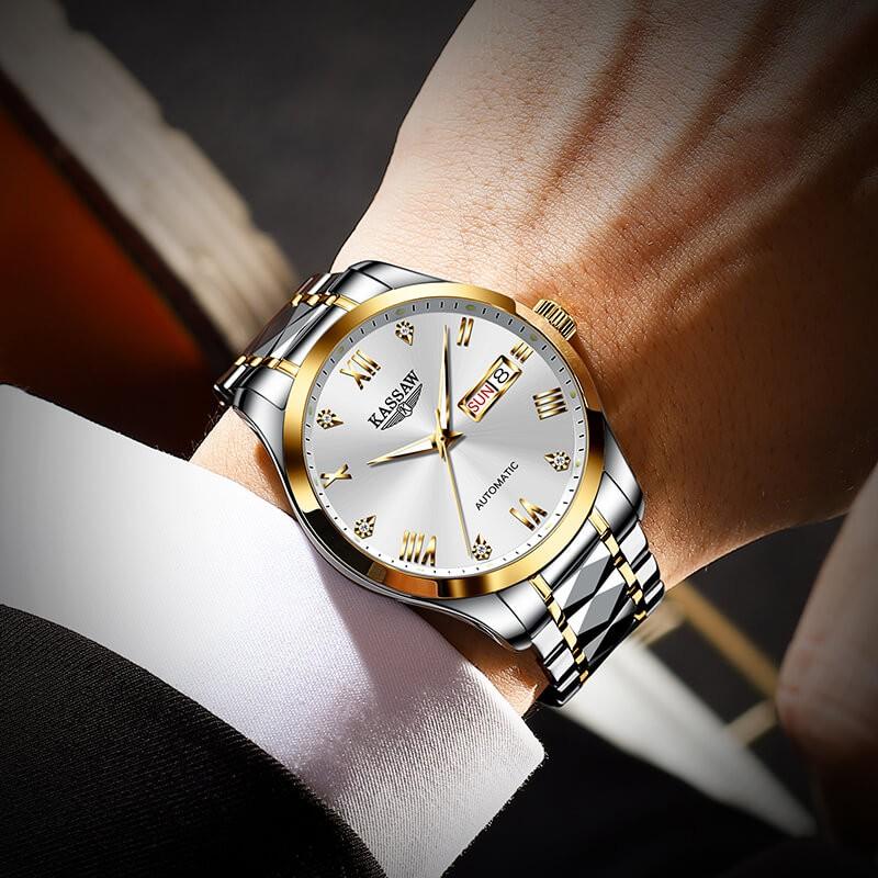 Đồng hồ nam chính hãng KASSAW K977-1 Chống Nước ,chống xước ,kính sapphire, bảo hành 24 tháng,hàng mới 100%