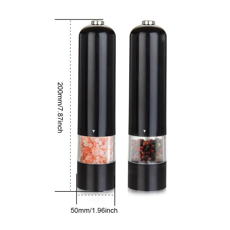 Muối Tiêu Bộ Máy Mài Điện Đựng Gia Vị Nhà Máy Bột Máy Xay Có Thể Điều Chỉnh Coarseness Bếp BBQ Dụng Cụ Gia Vị Dụng Cụ Xay Tiêu
