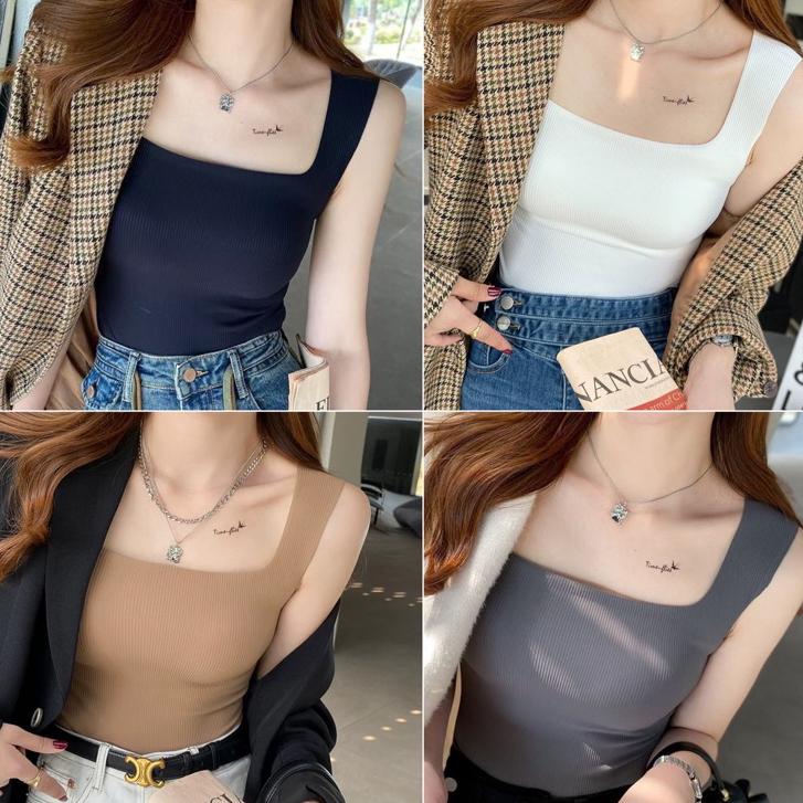 Áo Bra Nữ Su Tăm 2 Dây Dáng Dài Có Mút Nâng Ngực Màu Pastel Quyến Rũ (có sẵn - miễn ship)