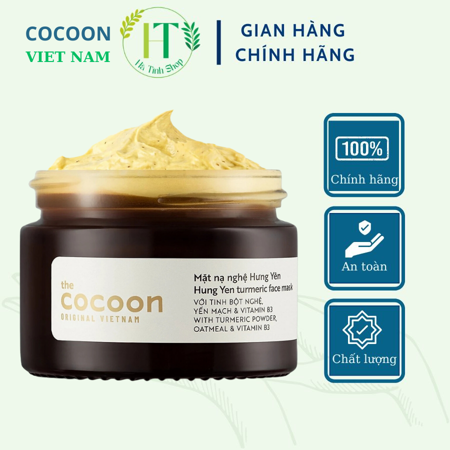 Mặt nạ nghệ Hưng Yên Cocoon giúp da mềm mịn đều màu 30ml - Thanh Mộc Hương Hà Tĩnh